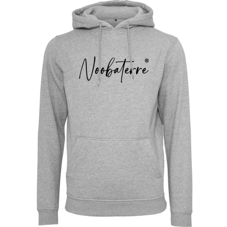 Sweat à capuche gris brodé Noobaterre Sweat à capuche gris brodé Noobaterre