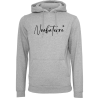 Sweat à capuche gris brodé Noobaterre
