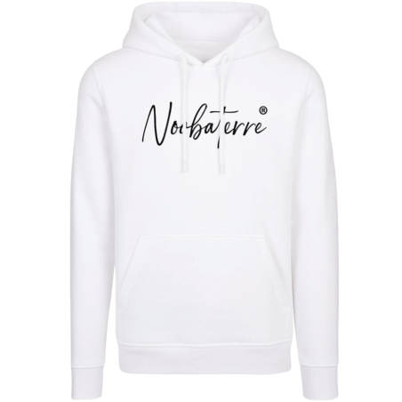 Sweat à capuche blanc brodé Noobaterre Sweat à capuche blanc brodé Noobaterre