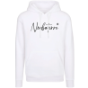 Sweat à capuche blanc brodé Noobaterre