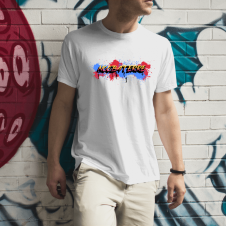 T-shirt blanc Noobaterre Graff T-shirt blanc Noobaterre Graff