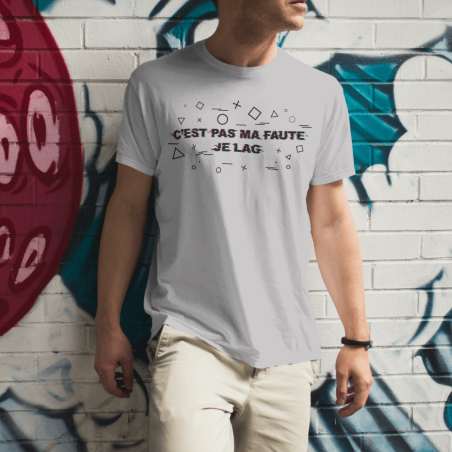 T-shirt gris "Je Lag" T-shirt gris "Je Lag"