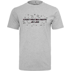 T-shirt gris "Je Lag"