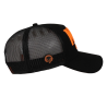 Casquette "NAT" noir/orange fluo droit