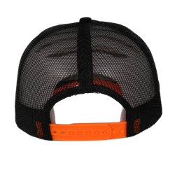 Casquette "NAT" noir/orange fluo - arrière