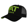 Casquette "NAT" noir/vert fluo - 3/4