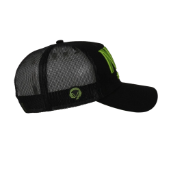 Casquette "NAT" noir/vert fluo - droit