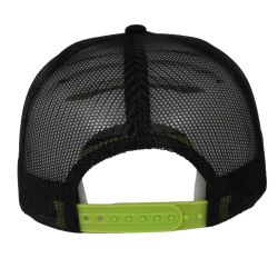 Casquette "NAT" noir/vert fluo - arrière