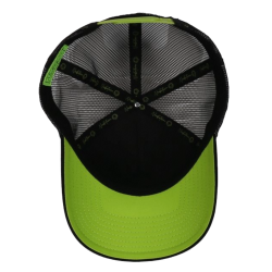 Casquette "NAT" noir/vert fluo - intérieur