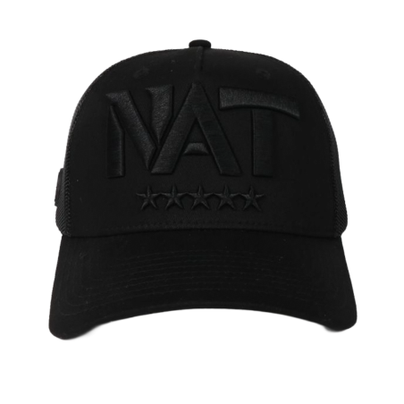 Casquette "NAT" full black - face Casquette "NAT" full black - face