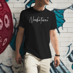T-shirt noir Noobaterre brodé