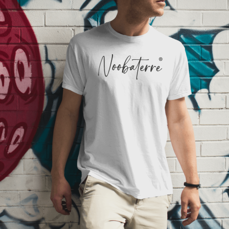 T-shirt blanc Noobaterre brodé T-shirt blanc Noobaterre brodé