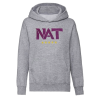 Sweat à capuche gris enfant "NAT" paillettes